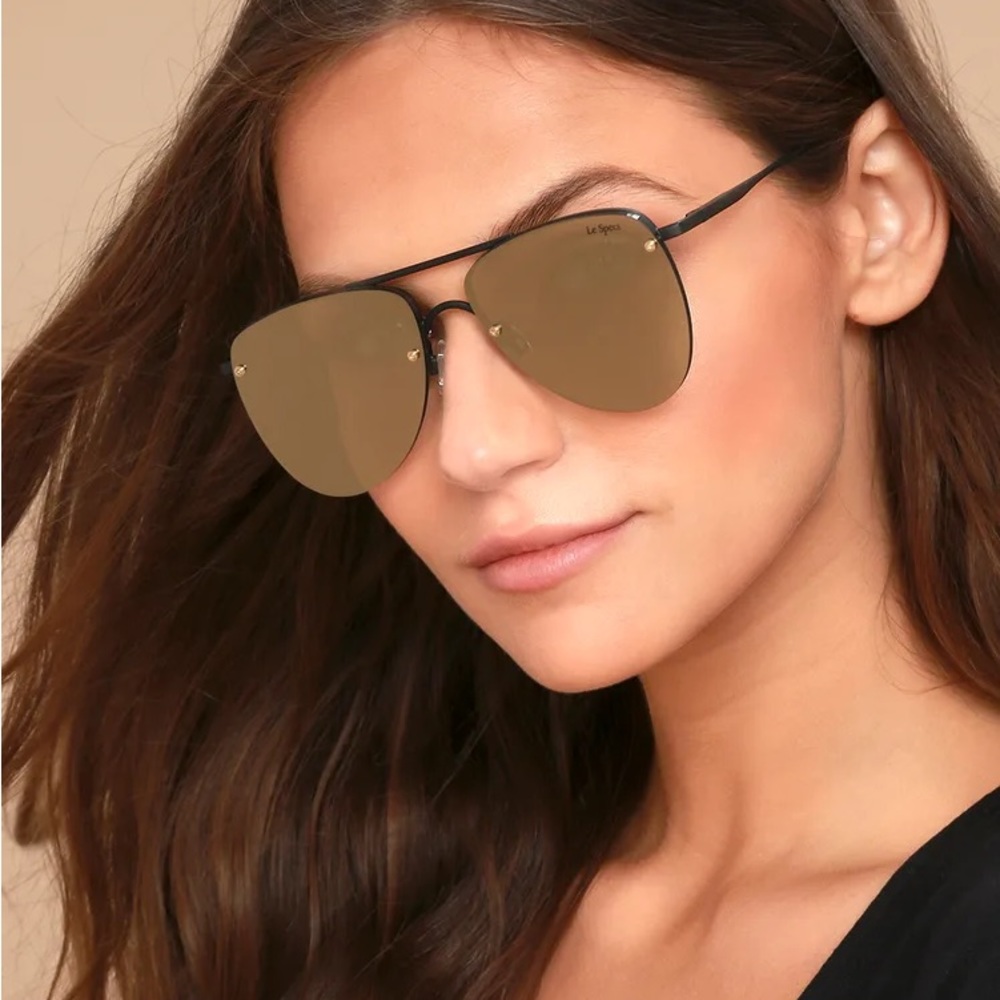 Le Specs Gold “The Prince” Aviators